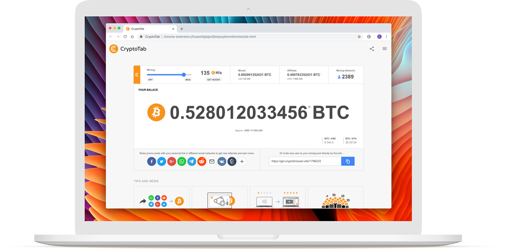 CryptoTab Browser - Easy way for Bitcoin Mining